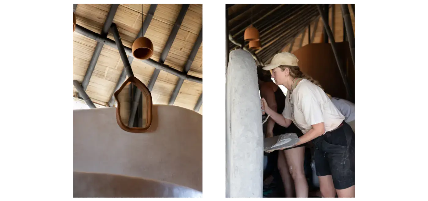 Image from Tadelakt: An ancient Moroccan technique meets biophilic architecture in Guanacaste, Costa Rica.
