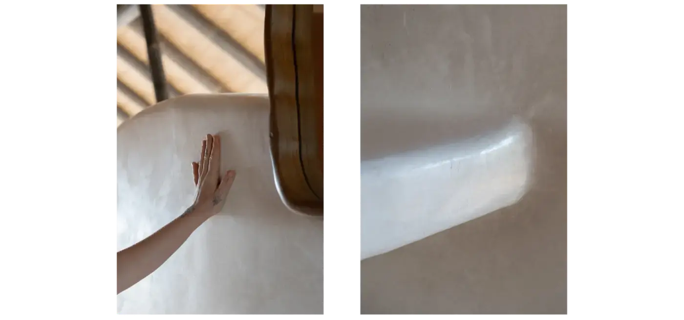 Image from Tadelakt: An ancient Moroccan technique meets biophilic architecture in Guanacaste, Costa Rica.